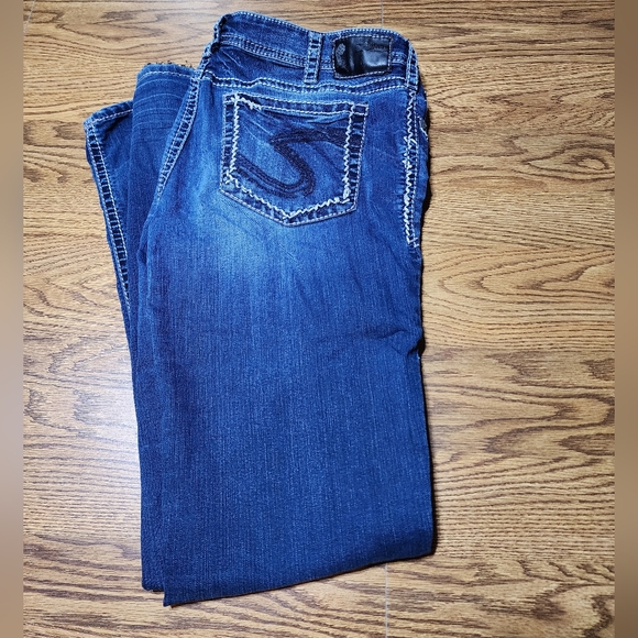 Silver Jeans Aiko Mid Straight Size 33 - Picture 1 of 12